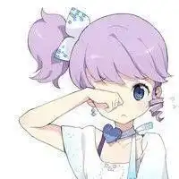 一紫一粉的闺密qq卡通头像两张