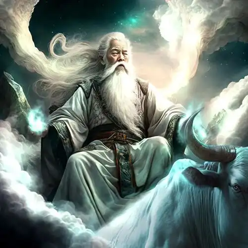 手绘集仙风道骨水墨国风人物