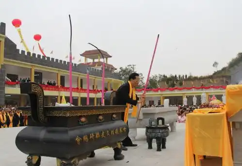天下赵姓第一祠落成开光大典,千人祭祖威武霸气