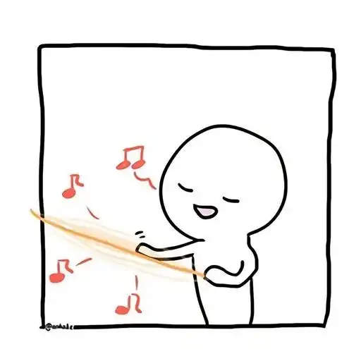 情侣头像简约白底简笔画情头