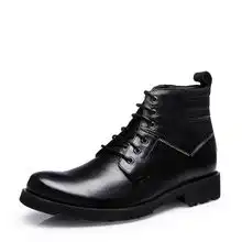 ceen策恩罗迪英伦风休闲高帮皮鞋靴子男马丁靴黑色x0169a高清实拍大图页