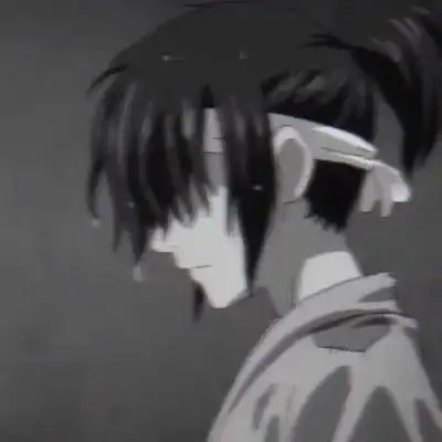 动漫头像黑暗女生男生头像,我哭了好久好久