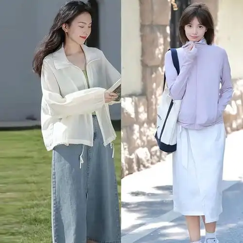 入夏后火了一种混搭防晒衣半身裙,洋气显瘦,谁穿谁好看