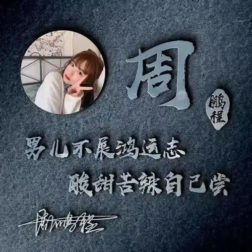 朋友们要的微信头像做好了,3d高端大气励志签名头像,请查收