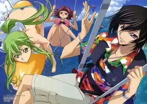 动漫三人图片两女一男