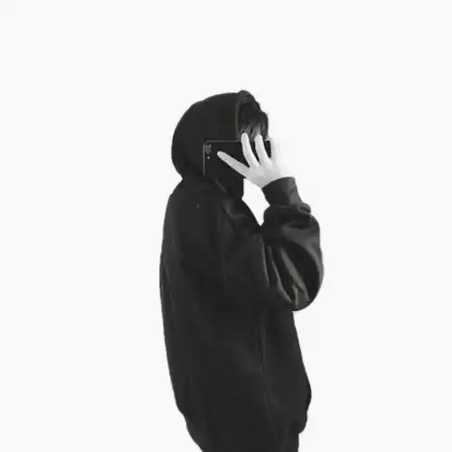 简约风格男头黑白你在哪里,我去见你