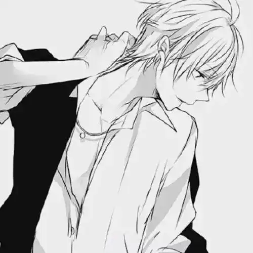 有没有黑白的男生头像,动漫