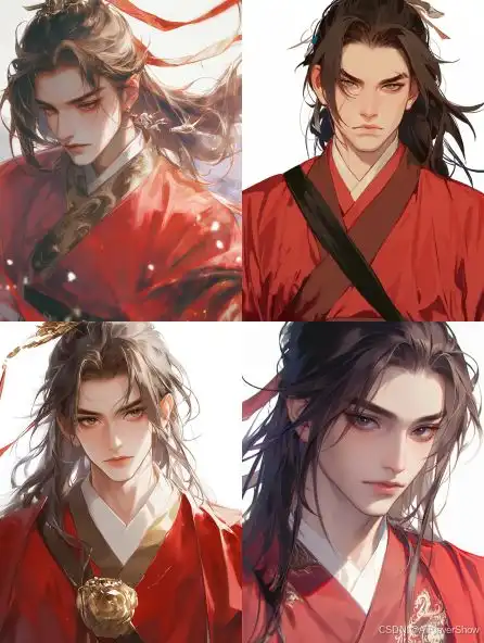 记录midjourney动漫角色设计提示词