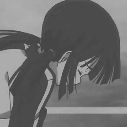 丧系动漫女头黑白微丧女生头像