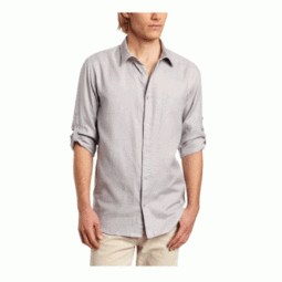 calvinklein男士纯棉简约款长袖纯色衬衫,美国amazon四色折后最低21.9,海淘到手约184美国亚马逊价格27.98值值值