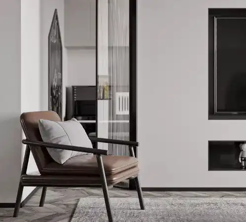 118平现代简约三居装修效果案例寻找黑与白之间的灰度装修实景图赏析土巴兔家居室内装修设计效果图