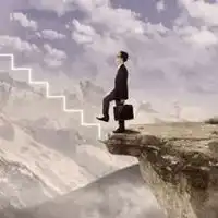 人在悬崖头像一个人站在悬崖边的头像