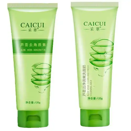 采萃芦荟去角质清洁毛孔脸部温和芦荟去死皮神器磨砂啫喱全身女男