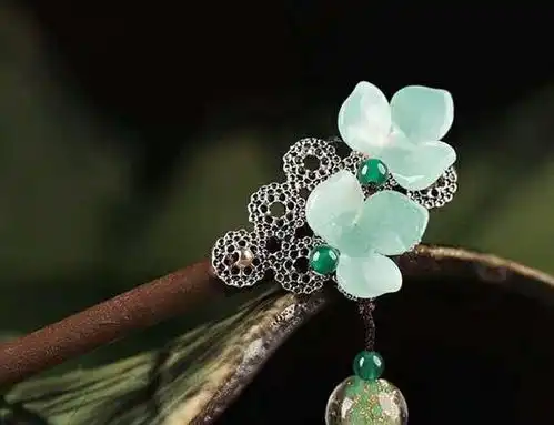 12星座专属古风发簪水瓶座是紫色花,双子座是红色玛瑙石