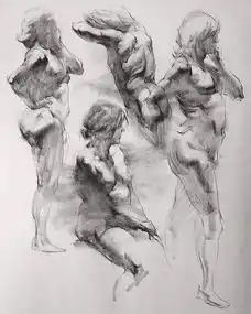 这样的素描大胆新颖,很有个性