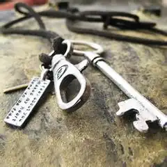 男士朋克摇滚个性项链搭配