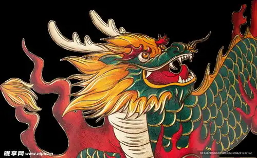 中国龙免扣设计图花边花纹