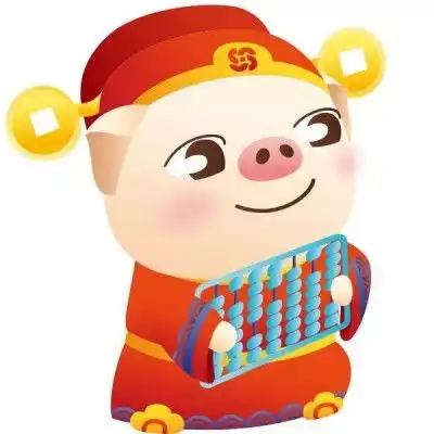财神猪图片头像图片