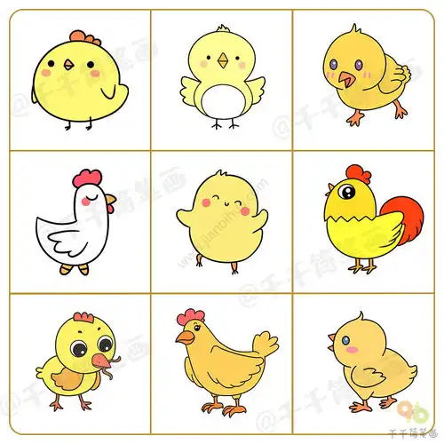 十二生肖动物简笔画素材大全,十二生肖排序你知道么