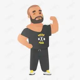 矢量强壮的男子素材图片免费下载高清卡通手绘psd千库网图片编号7335464