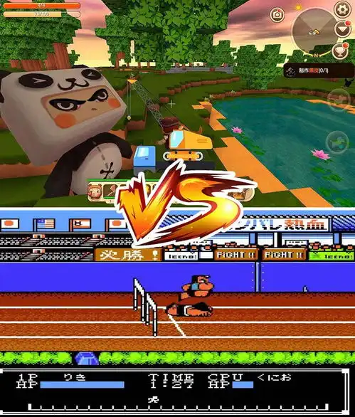 经典热血系列老游戏出现在迷你世界里,让我回忆满满