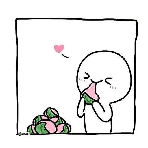 情侣头像简约白底简笔画情头