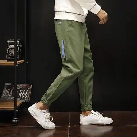 军绿色加肥加大码男士休闲裤大码图片大全邮乐官方网站