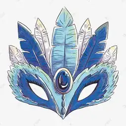 卡通手绘狐狸面具矢量素材图片免费下载千库网