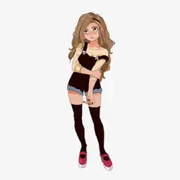 原创手绘全身性感的女生png格式图片素材其他格式下载动漫人物大全