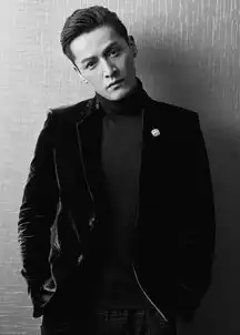 mlito胡歌丝绒西装绅士儒雅气质写真