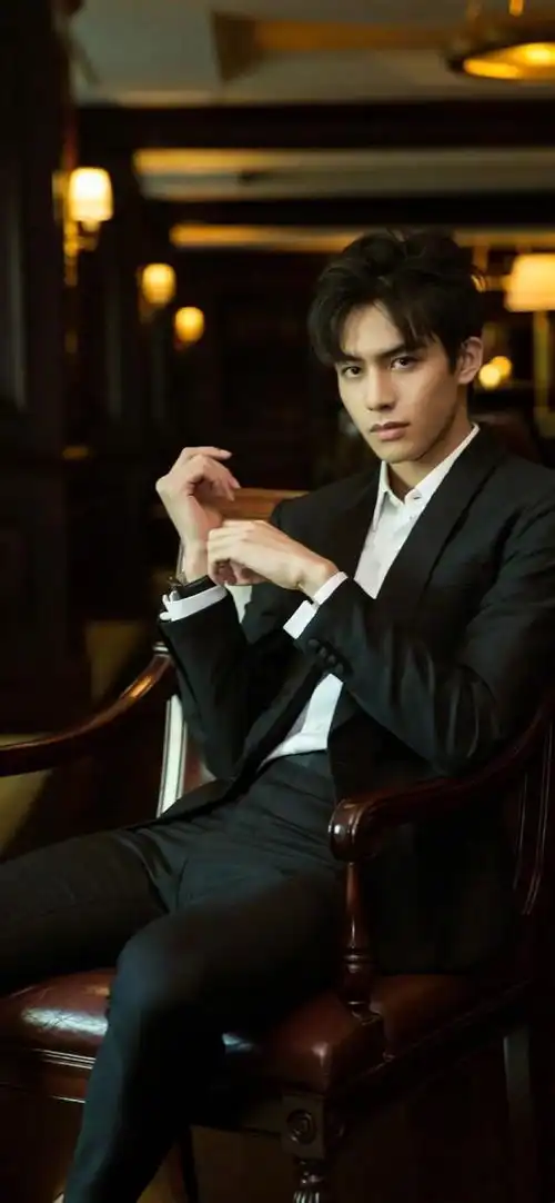 宋威龙穿黑色外套搭破洞牛仔裤,养眼搭配,展现长腿老头的霸气