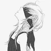 女生头像黑白动漫失恋后的头像黑白动漫女头