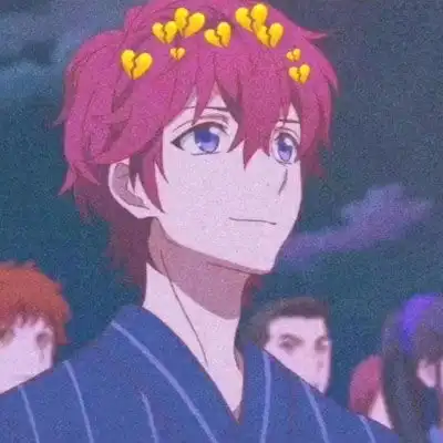 动漫情头一男一女分开萌系情头动漫两张分开图片