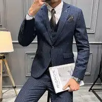 其他男士西服others其他2024西服套装男西装男士商务休闲职业装两件套修身单西服新郎伴郎多少钱