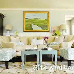布艺沙发图片-设计本