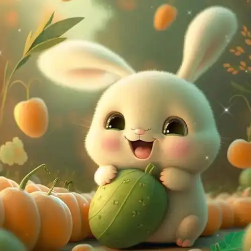 可爱呆萌的兔子头像