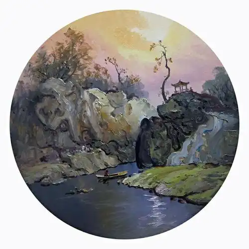 油画风景写生作品