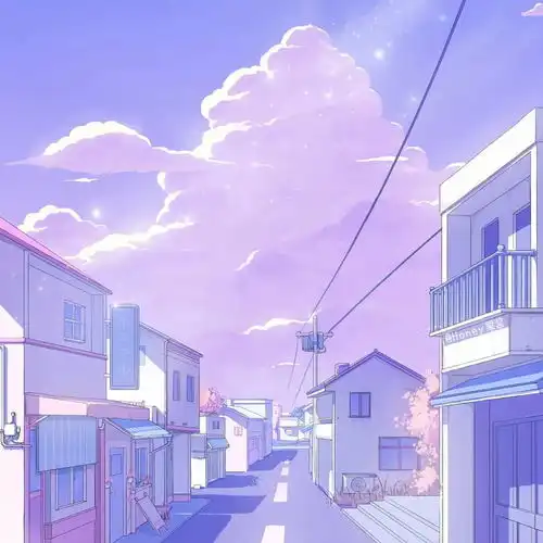 蓝天白云治愈系背景图