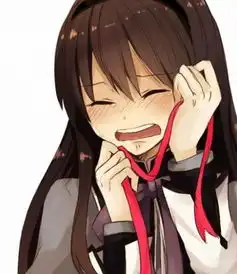 哭泣,不代表脆弱只因坚强了太久感伤哭泣的动漫女生头像