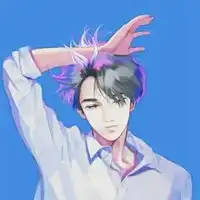 男生头像手绘简约简单大方手绘男生头像