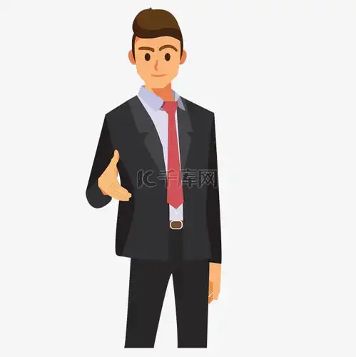 穿着西装握手的职业男白领免扣图素材图片免费下载千库网