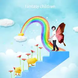 有没有小男孩在彩虹下的图片