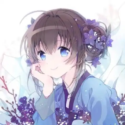 空心动漫女生头像试着让生活变得简单,对幸福孤独顺其自然