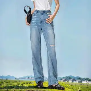 哪里买女破洞牛仔裤便宜,性价比高的女破洞牛仔裤推荐