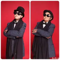 孙女拍组照让奶奶重返20岁