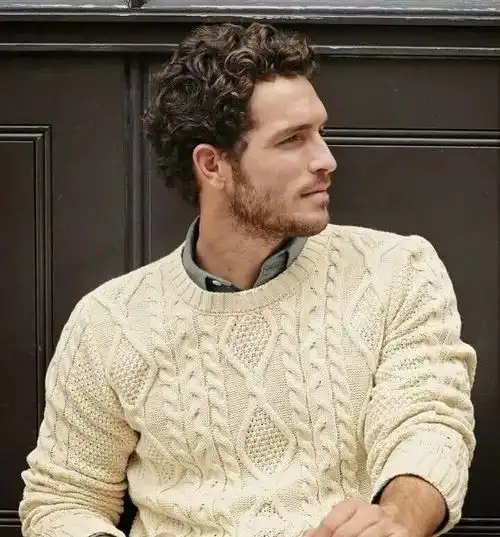 恒源祥毛衣加衬衫,做个温暖优雅的街拍型男