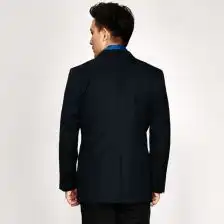 youngor雅戈尔2017秋季新款男士西服羊毛条纹黑色商务西服6316