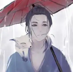 最近火了撑伞系列古风头像,一步踏尽一树白,一桥轻雨一伞开