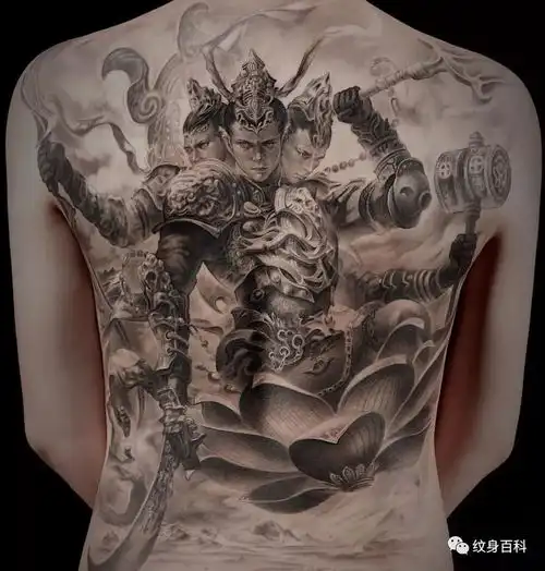 各种风格的男士大满背纹身,so霸气