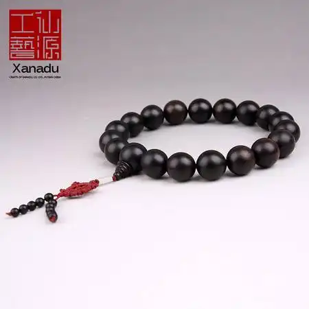 仙源木艺正宗非洲黑檀木佛珠持珠单颗直径18mm19颗车挂图片大全邮乐官方网站